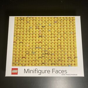 LEGO Minifigure Faces 1000 Piece Puzzle Used Missing 1‎ piece